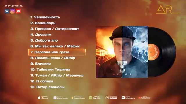 Истов - Слушать весь АЛЬБОМ ''ПЕРСОНА НОН ГРАТА" смотреть онлайн