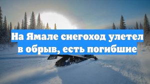 На Ямале снегоход улетел в обрыв, есть погибшие