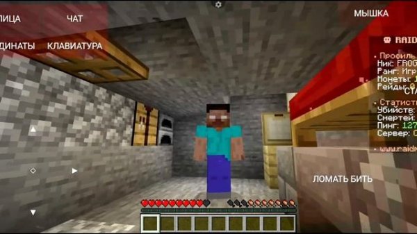 команды на сервере raidmine