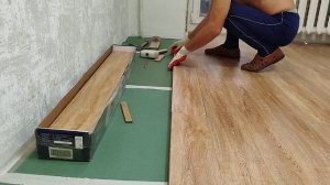 Укладка ламината.Соединение ламелей.