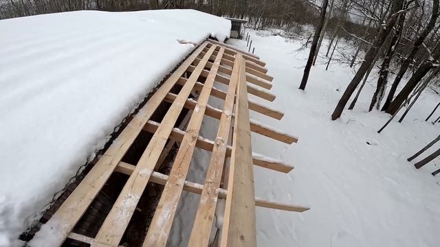 Можно стелить крышу ! Всё закончил ! ХУТОР В ЛЕСУ №611 смотреть онлайн