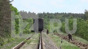 На поврежденном железнодорожном участке Унеча — Жеча в Брянской области работают саперы