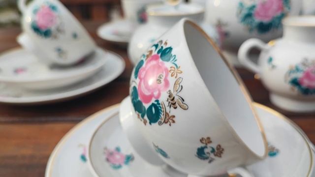 Редкий чайный сервиз  