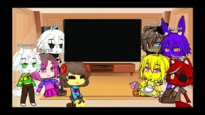 Реакция андертейл и фнаф на Куплинов против сгоревших