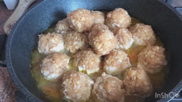 Аппетитные куриные ёжики с булгуром!!!