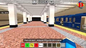 Обзор МИНСКОГО метро в майнкрафт. Работаю машинистом ?