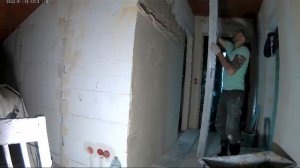 Выравнивание стен гипсовой штукатуркой без маяков.
