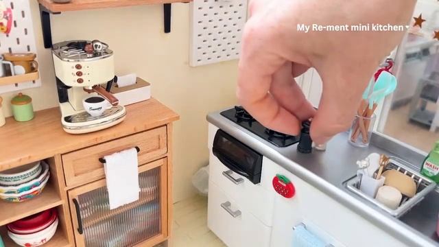Miniature kitchen set installation ✨ASMR ✨Re-ment collection✨ смотреть онлайн