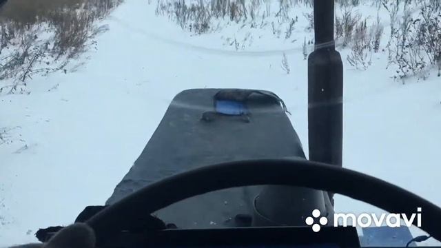 МТЗ 80 В глубоком снегу!!! смотреть онлайн