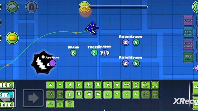 атака для босса в режиме платформера Geometry Dash