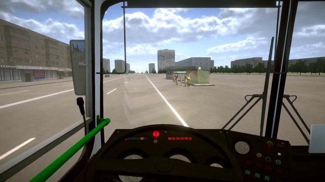 По карте Motor Depot на автобусе ЛиАЗ 5256.40 PBSU смотреть онлайн