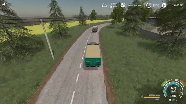 FS19 СПК Гридино #104 Новый навозоразбрасыватель . смотреть онлайн