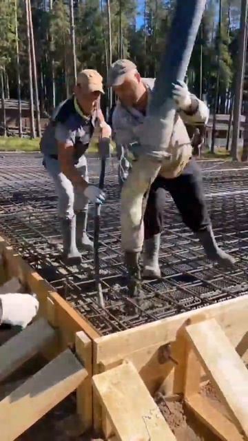 Заливка фундамента для жилого дома в Рощино Ускоренн? смотреть онлайн