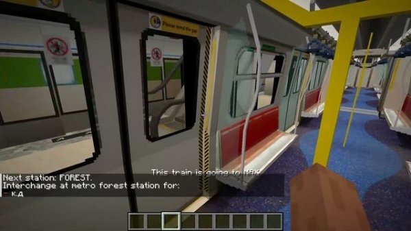 Обзор 1 линии моего нового метро с модом Minecraft Transit Railway