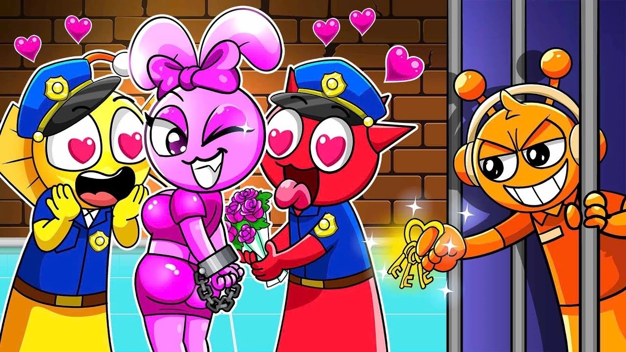 Грустная история о том, как Пинки спасает любовь - Пинки превращается в девушку-полицейского Спрунк