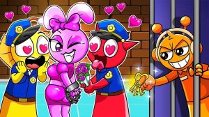 Грустная история о том, как Пинки спасает любовь - Пинки превращается в девушку-полицейского Спрунк