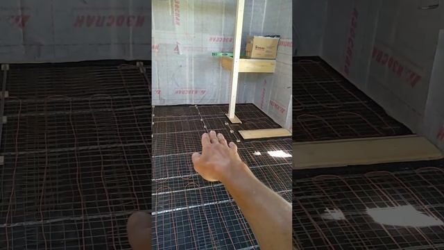 Подготовка к заливке стяжки для теплого пола. Армиров? смотреть онлайн