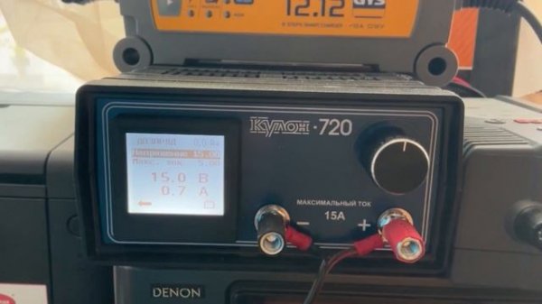 КУЛОН 720 + Заряд аккумулятора 82 Ач, 700 А( SAE/CCA ). Настройки параметров. Кипятить или