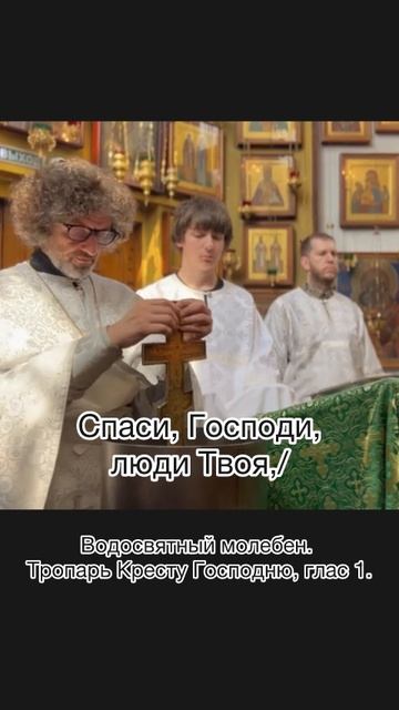 Тропарь Креста Гасподня, глас 1. Водосвятный молебен (фрагмент). смотреть онлайн