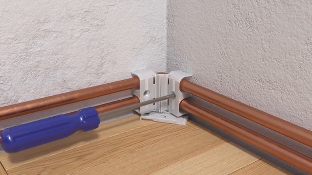 Уроки по монтажу плинтусных систем прокладки труб HZ. смотреть онлайн