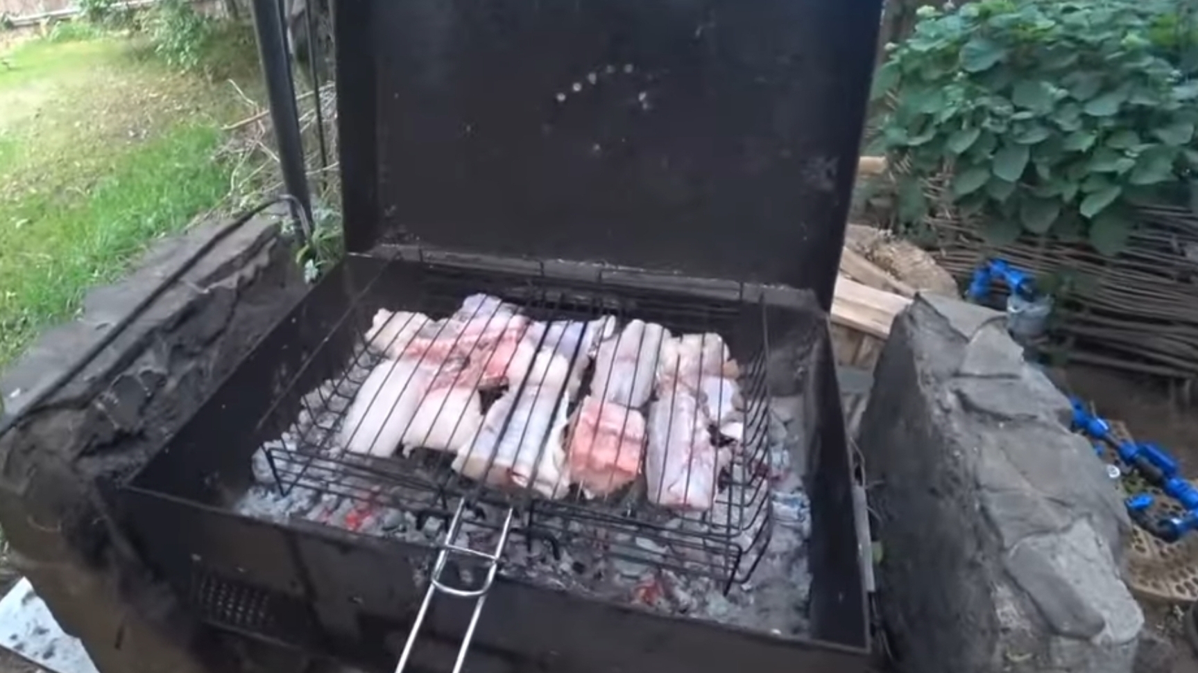 Сом, Судак, Кефаль на мангале.