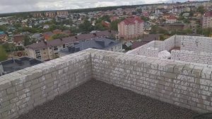 Пролив керамзита молочком. Крыша