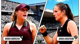 Андреева М — Касаткина Д Теннис. Ролан Гаррос 2025 Прямая трансляция