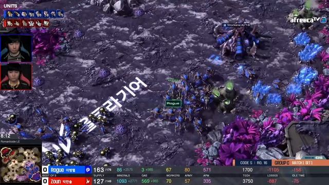 [2021 GSL Season 3] Группа С | Матч 1: Rogue (Z) vs. Zoun (P)