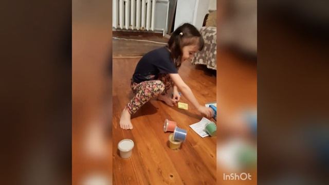 песок кинетический, радужный, сюрприз от папы❤️ смотреть онлайн