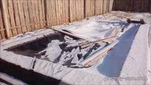Как закрыть фундамент на зиму
