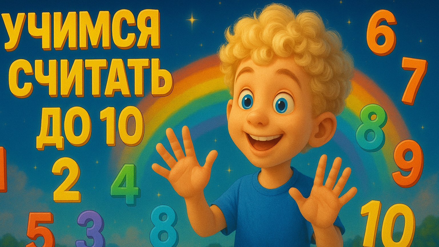 Учимся Считать до 10! Весёлый мультфильм для малышей!