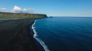 Пляж Рейнисфьяра в 4к. Исландия, пляж Рейнисфьяра, кото