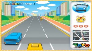 Игра Тайо Маленький автобус. Синий автобус Тайо едет на остановку. Детский мультфильм.