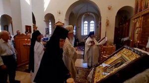 ПРОПОВЕДЬ ПЕРВОИЕРАРХА РПЦЗ МИТРОПОЛИТА НИКОЛАЯ(ОЛЬХОВСКОГО) В ГОРНЕНСКОМ  МОНАСТЫРЕ . ИЕРУСАЛИМ.