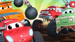 Мультик Монстр-трак. Мультфильмы про машинки. Машинки помощники. Детские мультики