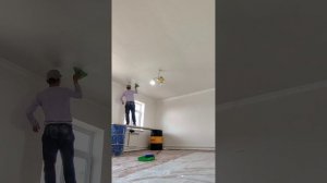 потолочный обои покраску как правильно клеить