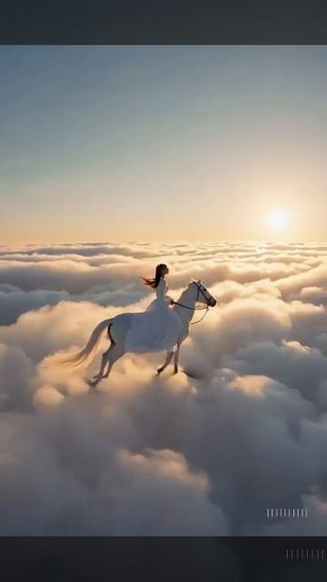 Лилия Любимова — “Испытание 2025” | Girl Riding a White Horse Through the Clouds | Heavenly Sky Ride смотреть онлайн