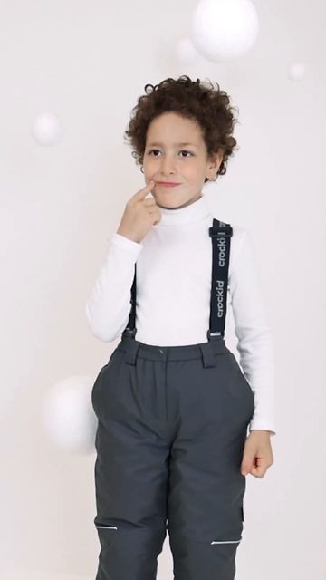 видеоВК 40006/23/1 ГР Зимние детские брюки с утеплителем н? смотреть онлайн