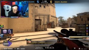 БУСТЕР РОФЛИТ НАД  ТИММЕЙТАМИ КАРМА ВСЕ ПОМНИТ БУСТЕР ИГРАЕТ CS GO FACEIT НАРЕЗКА СО СТРИМА БУСТЕРА
