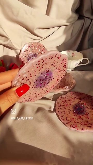 Набор из 4 подстаканников из эпоксидной смолы в наличи смотреть онлайн