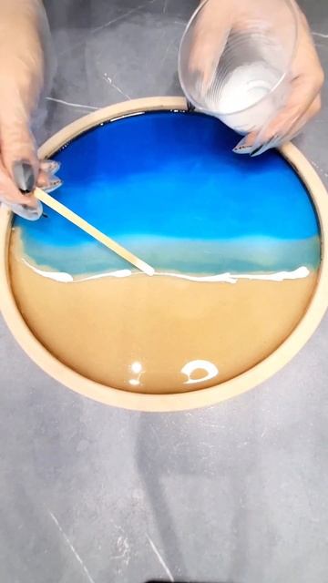 Картина из эпоксидной смолы ⛱️🌊 Повесили бы такую д? смотреть онлайн