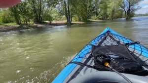Лодка байдарка надувная с электро мотором. Обь, Новоси