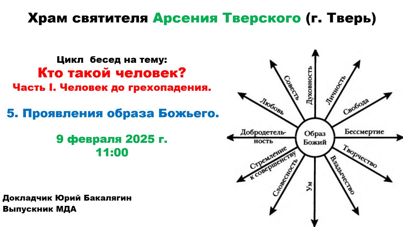 09.02.2025 Проявление образа Божия-повтор.Лекция 5-Личность, природа и индивидуальность
Ю.Бакалягин