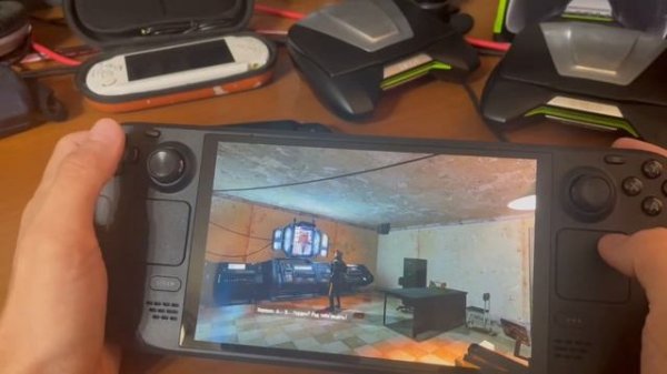 Steam deck oled - первый запуск игры