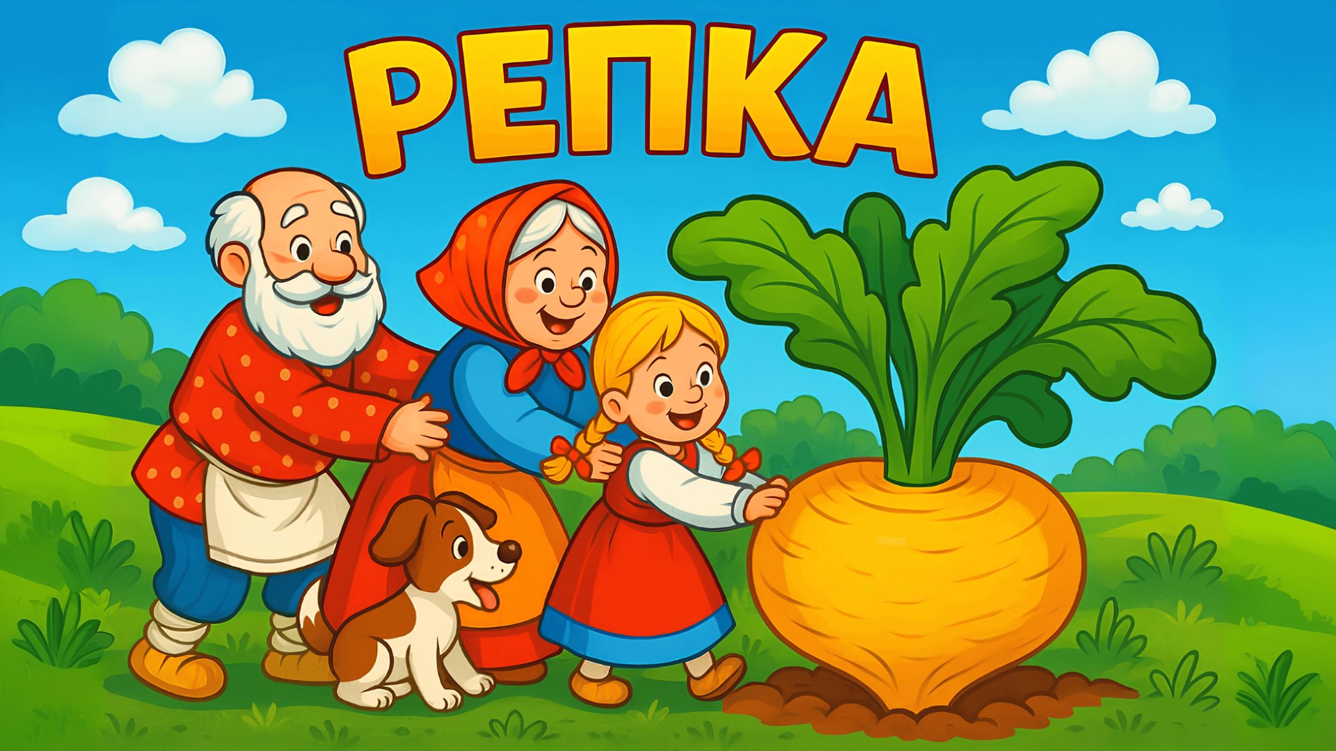 Репка. Русская народная сказка-мультфильм 🌱👴🏻👵🏻 смотреть онлайн