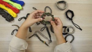 Плетение изделий из шнура паракорда: браслет и брелоки (Первый бесплатный урок)