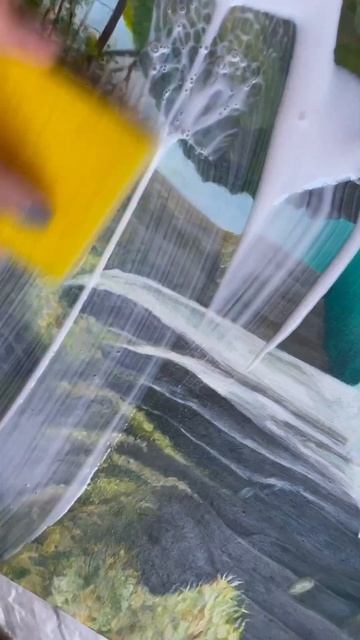 Нанесение лака на картины #акрил #нахолсте #art смотреть онлайн