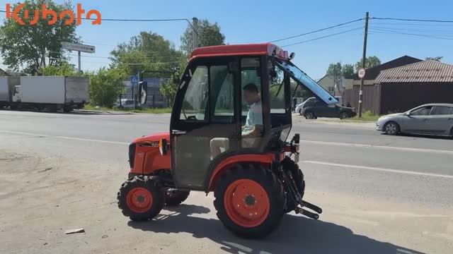 Компактный японский зверь! Мини-трактор Kubota смотреть онлайн