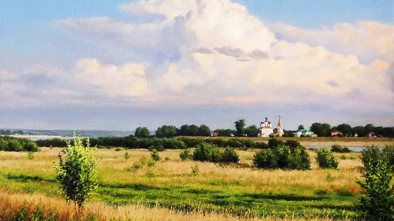 Летние пейзажи художника Игоря Лемехова смотреть онлайн