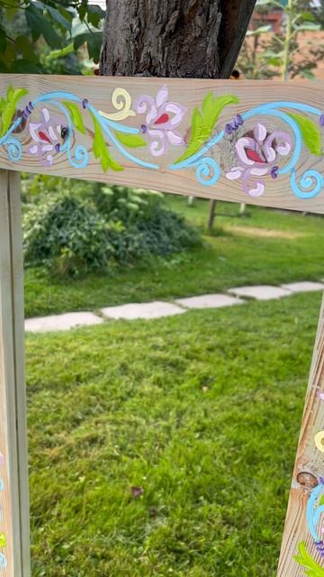 Зеркало из амбарной доски, с росписью🔥🔥🔥научу , под смотреть онлайн